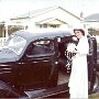 Kathys Wedding - Kathy at Car